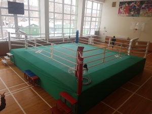 ИП Чебак В.Н. для проведения соревнований по боксу в спортивно-оздоровительном комплексе "Темп" осуществил сборку боксерского ринга.